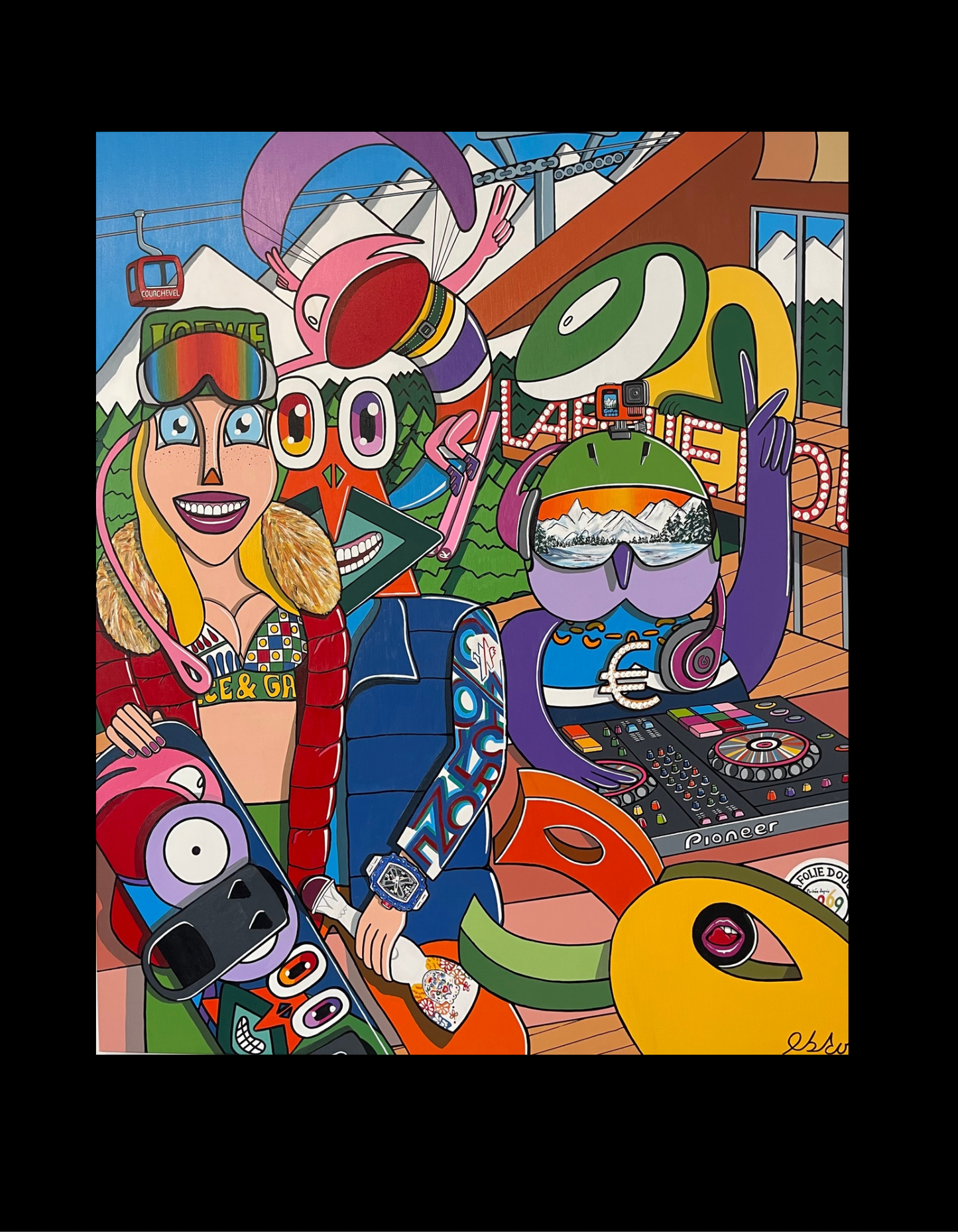 Après-ski party in Courchevel